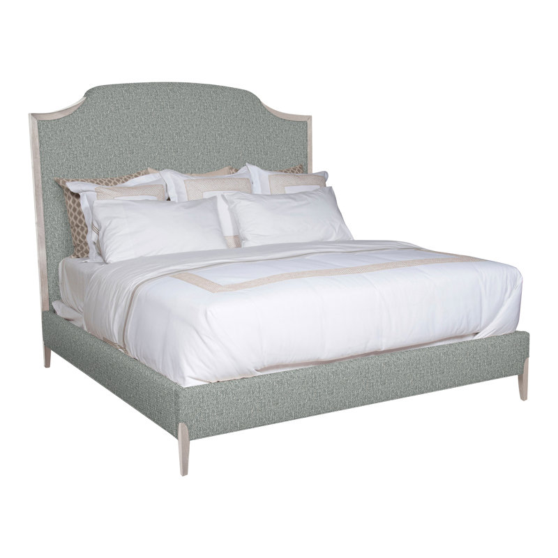Lillet Upholstered Bed, Dove Gray, Kimoni Natural, No
