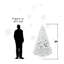 Arbre de Noël artificiel blanc 9 pi avec branches en fil mémoire, arbre de Noël articulé en PVC à 1910 pointes pour un décor intérieur des Fêtes, assemblage facile-1902080091