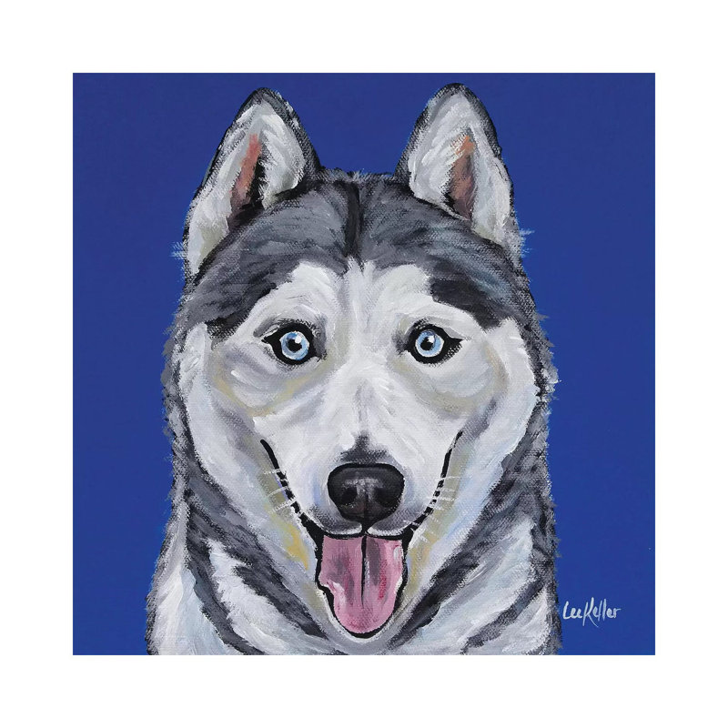 Husky - Leia by Hippie Hound Studios - Wrapped Canvas Print, 66.04 cm H x 66.04 cm W x 1.91 cm D