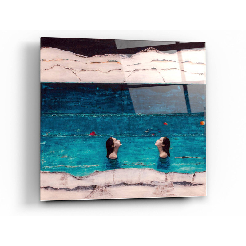 «Rising Waters» par DB Waterman, art mural en verre acrylique, H 24 po x l 24 po x P 0,12 po