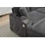 Canapé à assise profonde avec repose-pieds, porte-gobelet et port USB-725026481