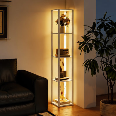 163cm Gloss LED Column Floor Lamp