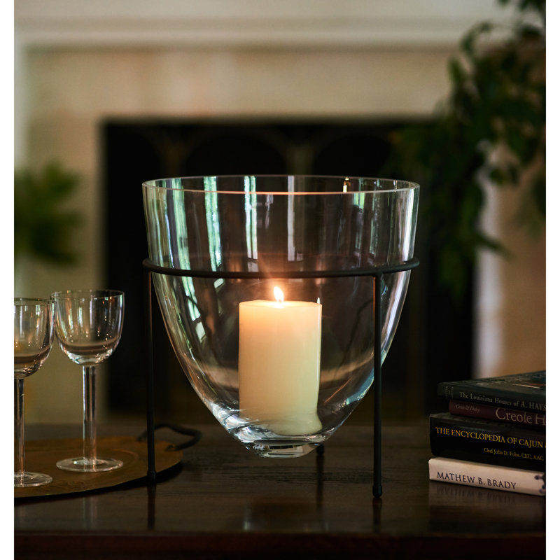 14'' H Iron Tabletop Hurricane