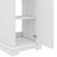 Meuble-lavabo de 16 pouces avec lavabo, meuble-lavabo simple avec tablettes réglables et portes à fermeture en douceur