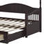 Lit de jour simple en bois avec couchette simple Cladia-1323308452