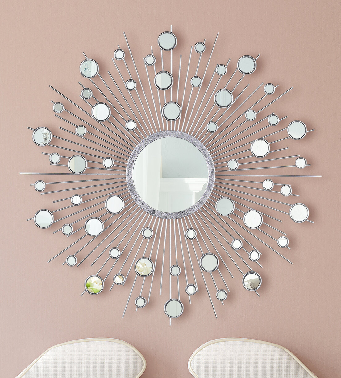 Rosdorf Park Cosentino Round Glam Wall Mirror & Reviews 