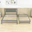 Lit plateforme double avec lit gigogne réglable-1971116271