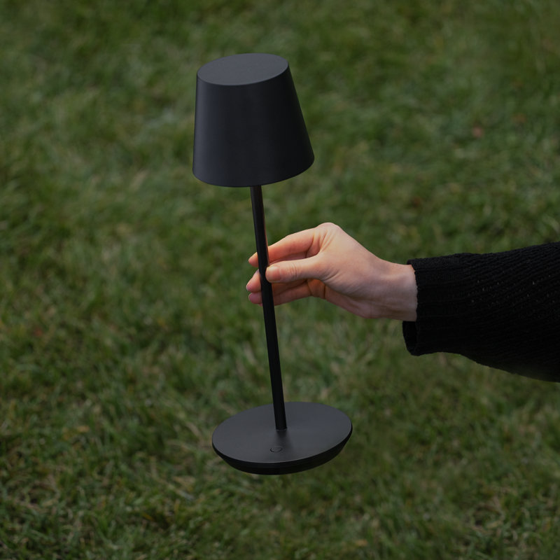 Nevis Accent Rechargeable Table Lamp, Black