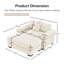 Canapé modulaire surdimensionné 54,3 po Cloud-123506897