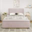 Structure de lit tapissier avec repose-pieds Corduroy-104832206-104832207