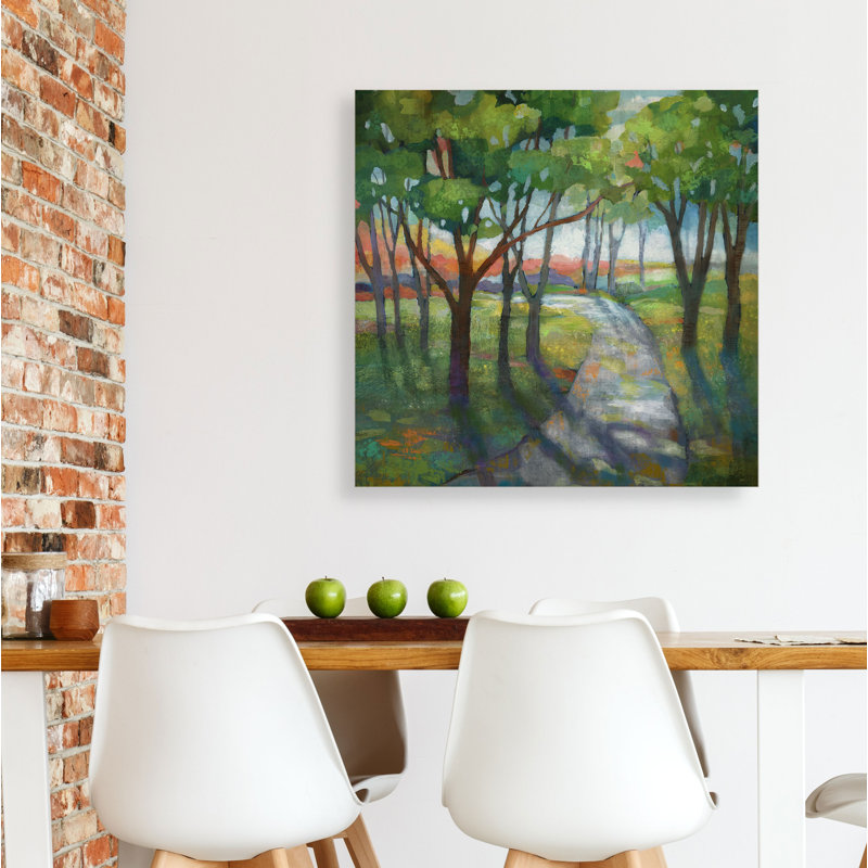 Evening Path - Painting on Canvas, 24" H x 24" W x 1.5" D