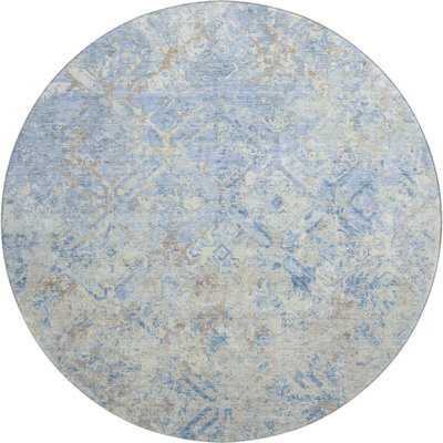 Premium Machine Washable Prisco Sky Rug