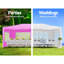 Pavillon de jardin extérieur 10 x 20 pi avec 6 parois latérales amovibles de couleur rose-128930609-128930611