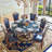 Luxury Carved Round Marble Dining Table