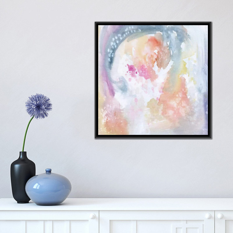 «In The Clouds» par Stephanie Corfee, impression sur toile, H 18 po x l 18 po x P 1,5 po, Toile avec cadre noir, Pas de tapis
