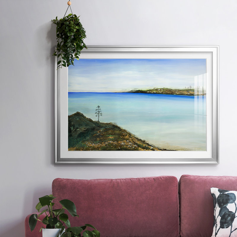 «On A Clear Day», impression sur papier, Argent, H 19 po x l 27 po x P 1,5 po