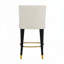 27" Upholstery Barstool with durable metal legs-1524368124