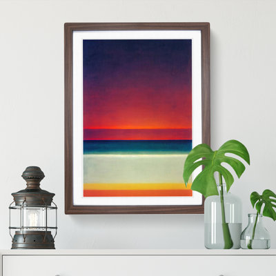Stellar Abstract Sunset - Framed Print