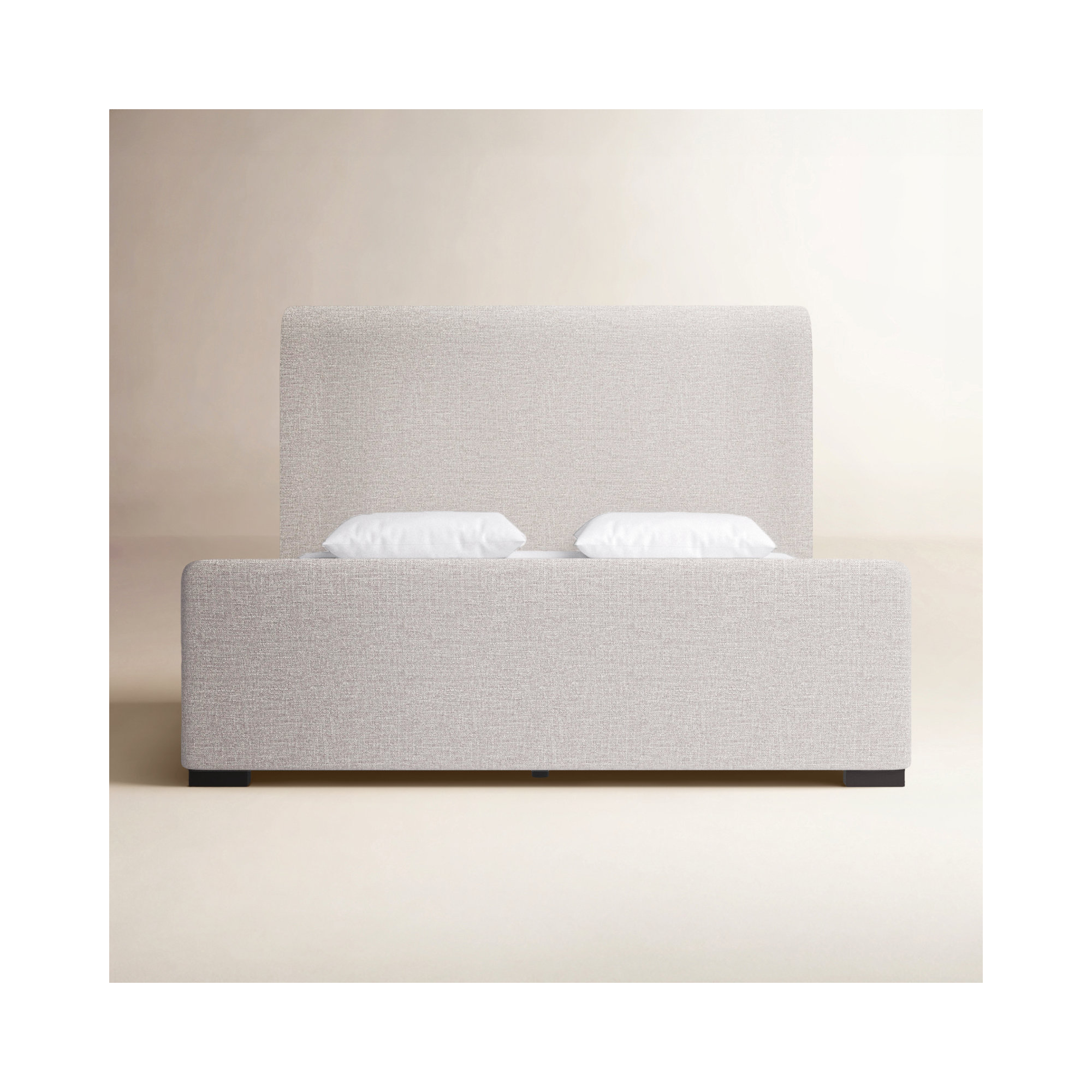 Scotty Upholstered Wingback Bed, King