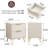 Light-Luxury Nightstand with 2 Drawers, for Bedroom/Living Room/Office,set of 2
