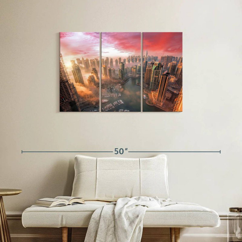 Sebbie Dubai Sunset, 24" H x 38" W