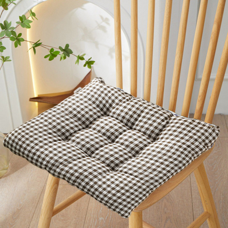 Chair Cushions For Indoor/dining/kitchen Chairs  Seat Cushions  Tufted Chair Cushions With Ties, B