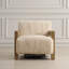 Fauteuil d'appoint en peau de mouton Acantha