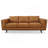 Chase Mid Century Modern Genuine Leather Sofa