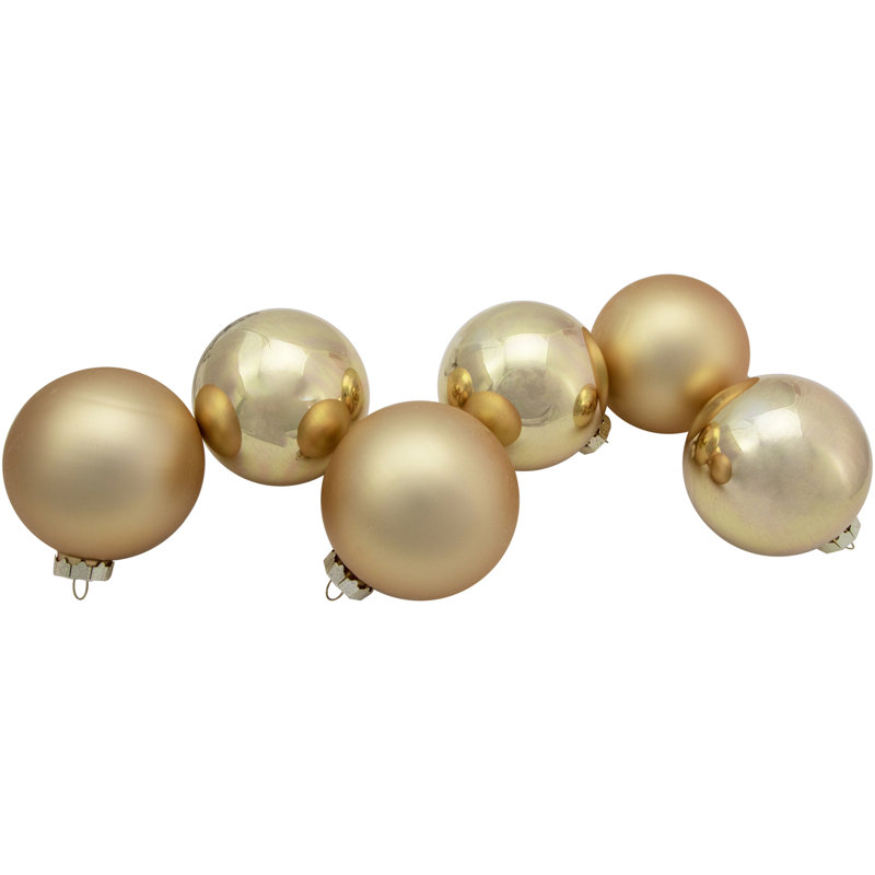 Ornement de Noël boule de verre, Champagne