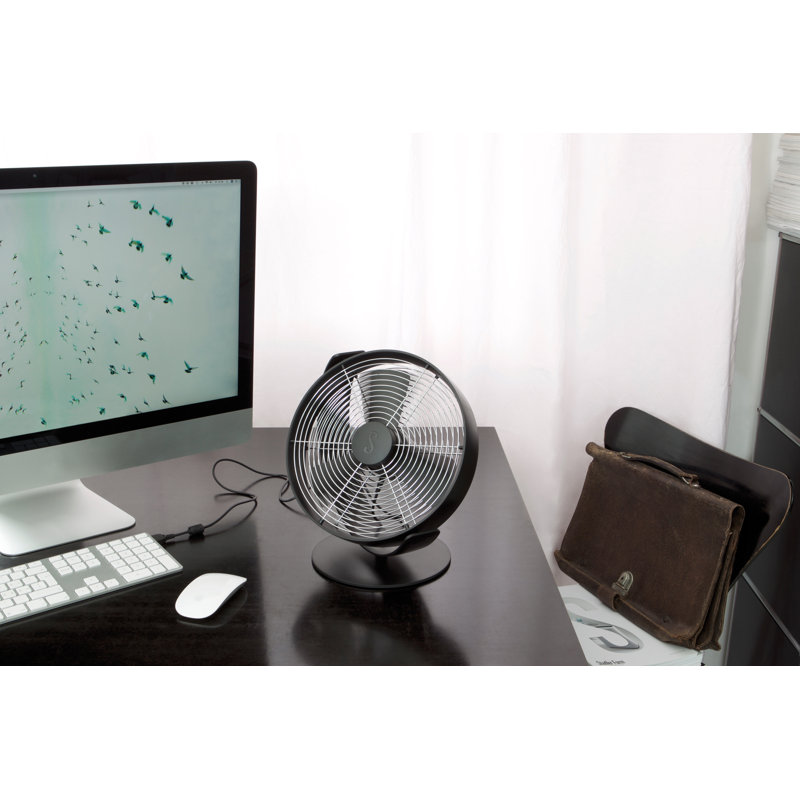 Tim USB 11.5" Table Fan, Black