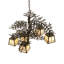 36" Wide Pine Branch Valley View 5 Light Chandelier