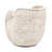 8.5X5.5X6.3 Inches Beige Finish Sand And Cement Shell Planter, Complements Industrial Home Decor Planter With Design, Textured Finish, For Plant Decoration-391172482
