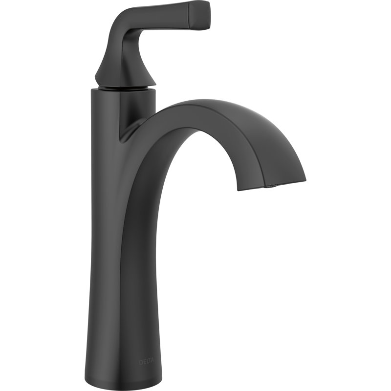 Single Handle Bathroom Sink Faucet, Matte Black