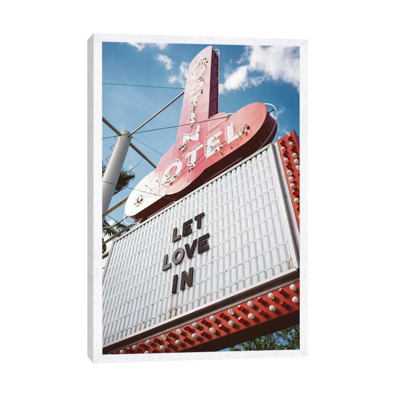 Let Love In II by Bethany Young - Print on Canvas, White Framed, 152.4cm H x 101.6cm W x 3.81cm D
