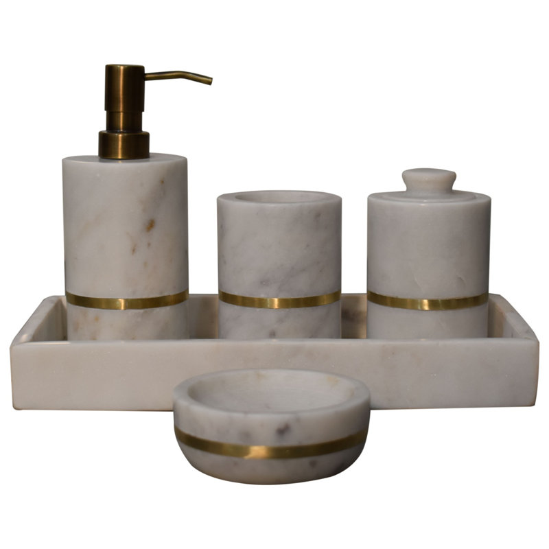 Centralmont Marble Bathroom Accessory Set