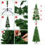 Sapin de Noël artificiel mince en PVC préilluminé de 2,3 m. Sapin de Noël intelligent aux couleurs RVB changeantes.-1935067456