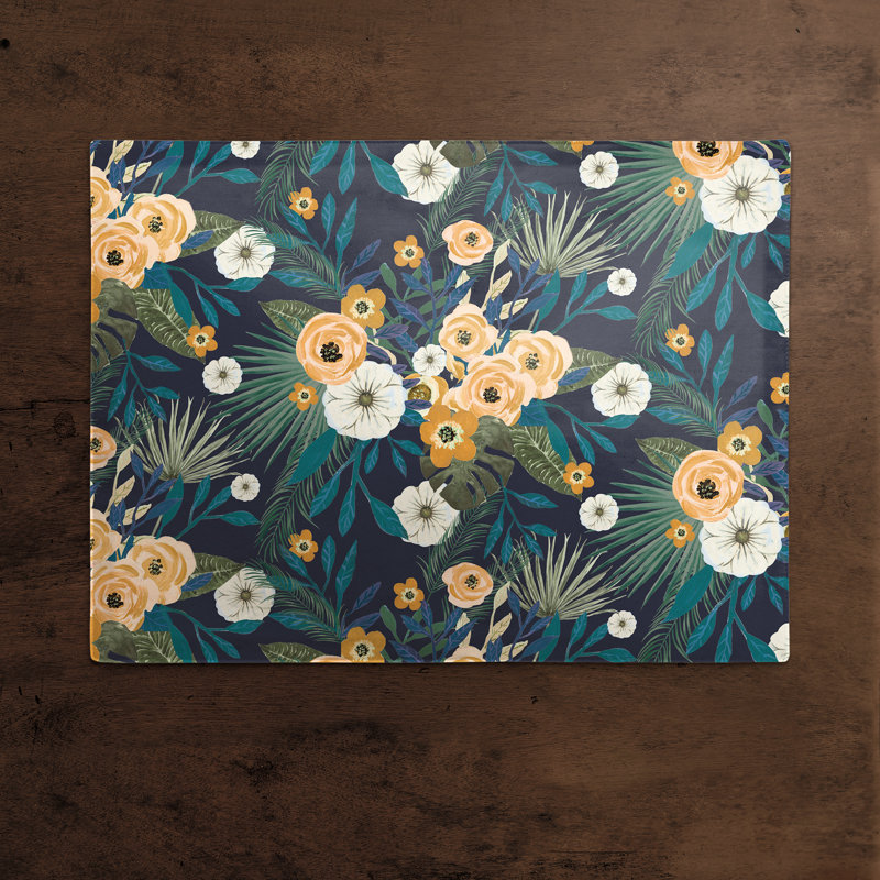 Napperon Tropical 14 ", Bleu