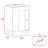 2-Shelf Rectangle Freestanding Vanity Cabinet