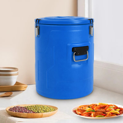 Contenant alimentaire isotherme chaud ou froid, seau à boissons en acier inoxydable 38L et contenant alimentaire avec couvercle