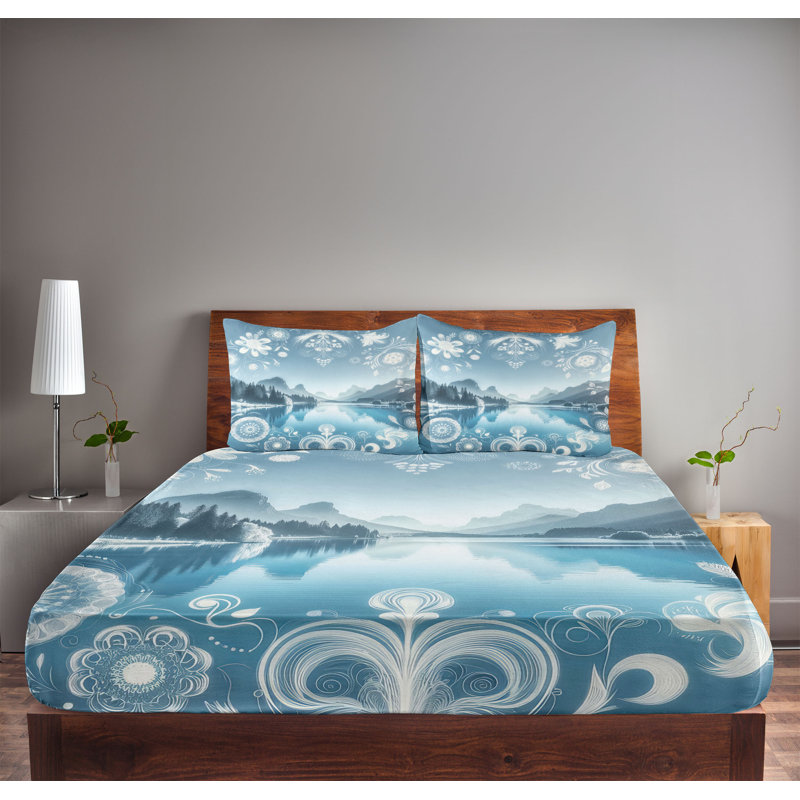 Ensemble de draps et taies décoratives Ambesonne-sd1064, Ensemble de draps pour très grand lit avec 2 taie