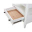 Table de chevet ouverte avec 2 tiroirs