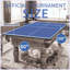 Plateau de table de tennis de table pliable et portable de 9 pi de taille moyenne pour jeux d'intérieur-124823344