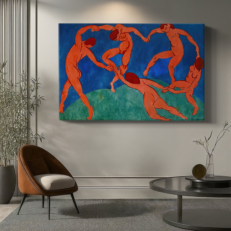 La danse (La Danse) - Henri Matisse - Toile tendue avec châssis - 1910, 18 x 27