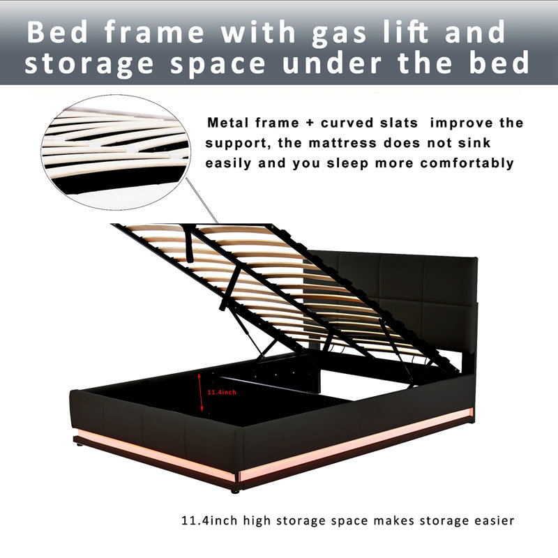 Queen 44.69'' Bed Frame
