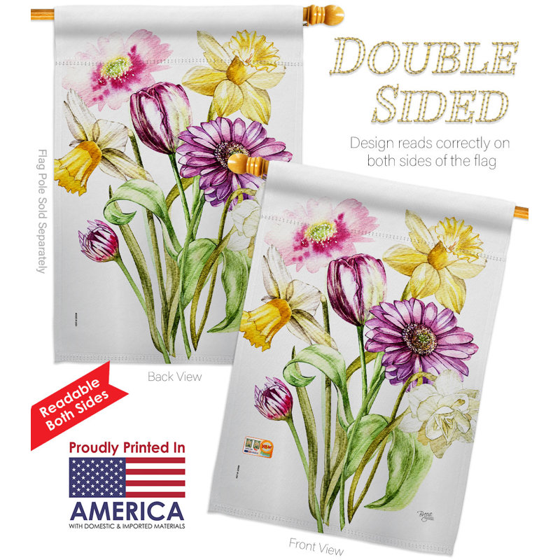 Double Sided 40'' H x 28'' W Polyester House Flag