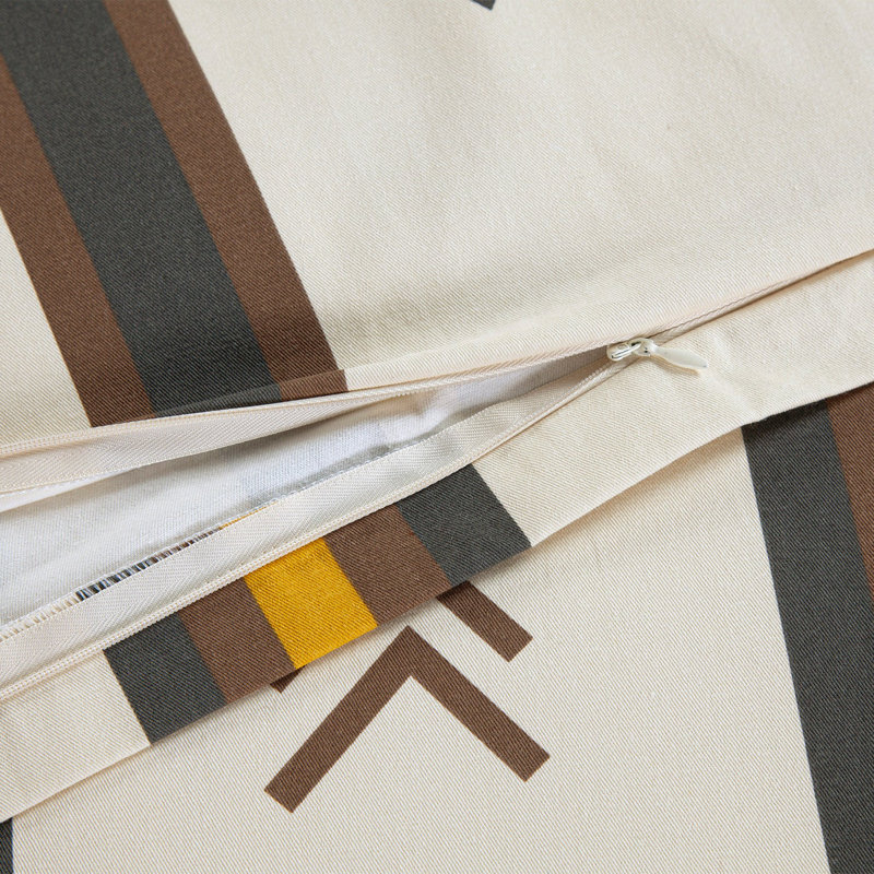 Toluca Canvas Cotton Striped Western Rustic Lodge Style 27 x 27 inch Euro Sham