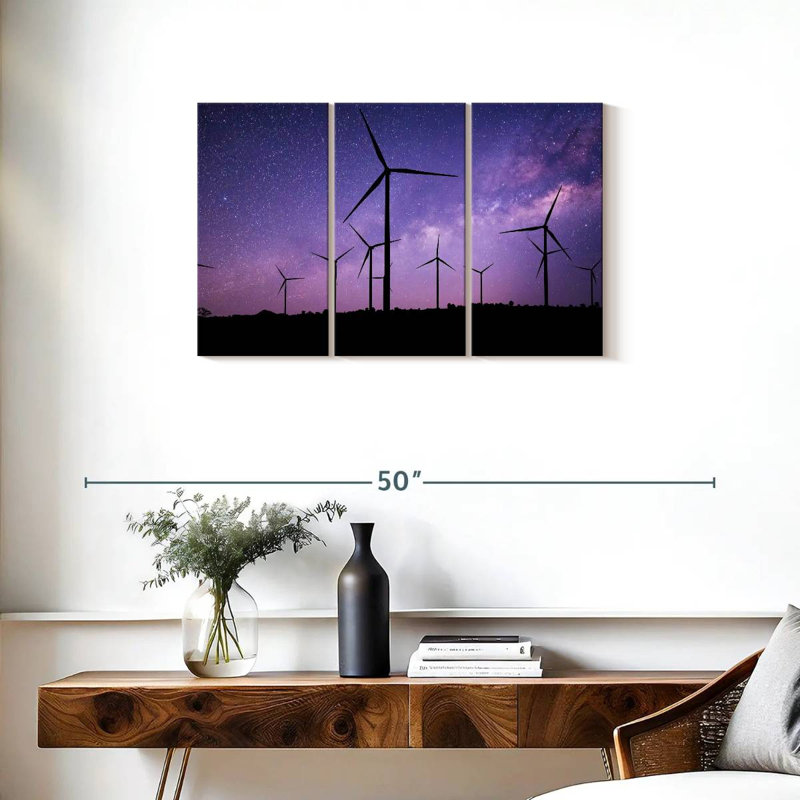Lilie Starry Wind Turbines, 20" H x 33" W