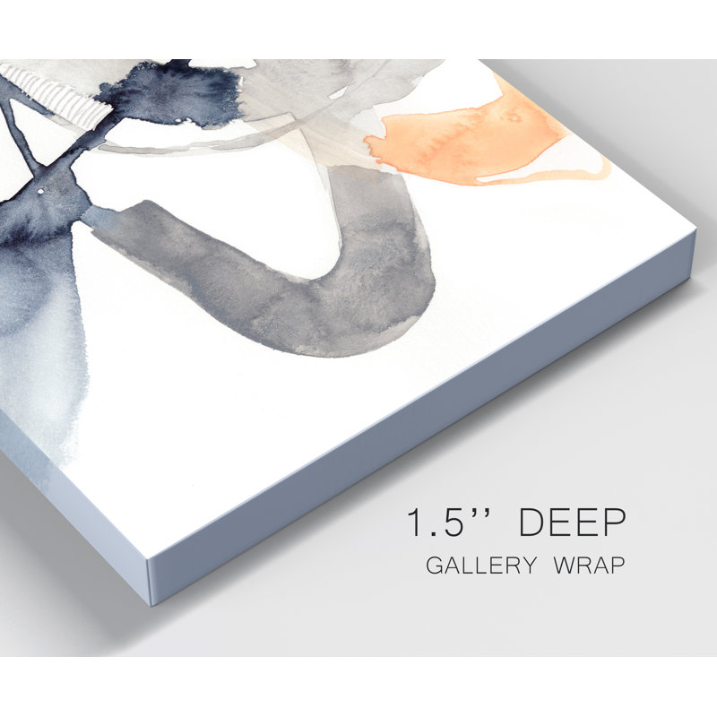 «Gold and Gray Exploration IX», reproduction d'art sur toile, H 48 po x l 32 po x P 1 po