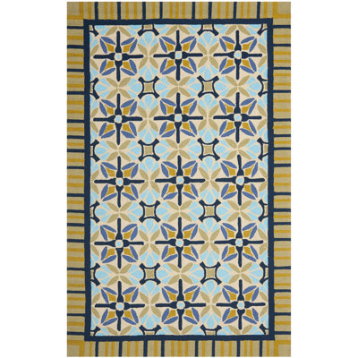 Tapis à motif floral crocheté à la main Childers