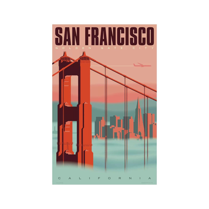 San Francisco Travel by Jim Zahniser - Print on Canvas, 66.04cm H x 45.72cm W x 3.81cm D, Wrapped Canvas